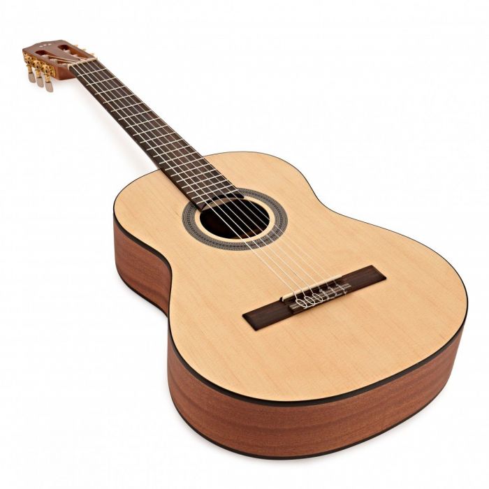 Cordoba C1m 3/4 Size Classical Guitar, Natural Front Angled View