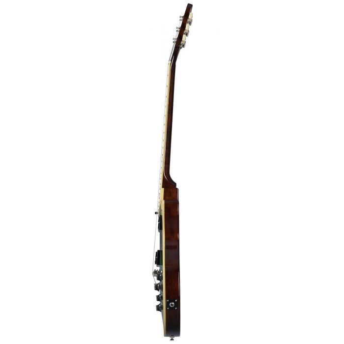 Side-on view of an Epiphone Slash Les Paul Electric Guitar, Anaconda Burst