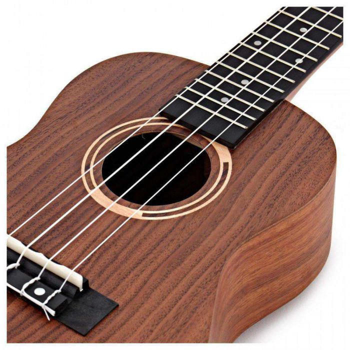 Detailed Front Body View of Tanglewood TWT8E Tiare Concert Electro Ukulele
