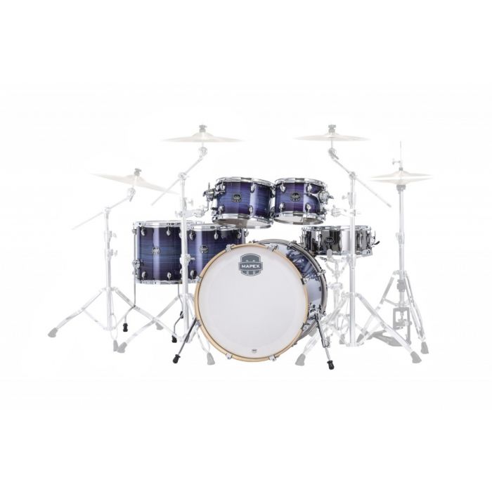Mapex Armory Rock Fusion 6-Piece Shell Pack, Night Sky Burst Front Right Angle