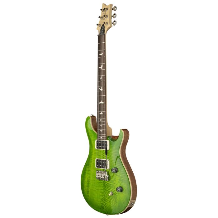 Front angled view of a PRS CE24 Electric Guitar, Eriza Verde