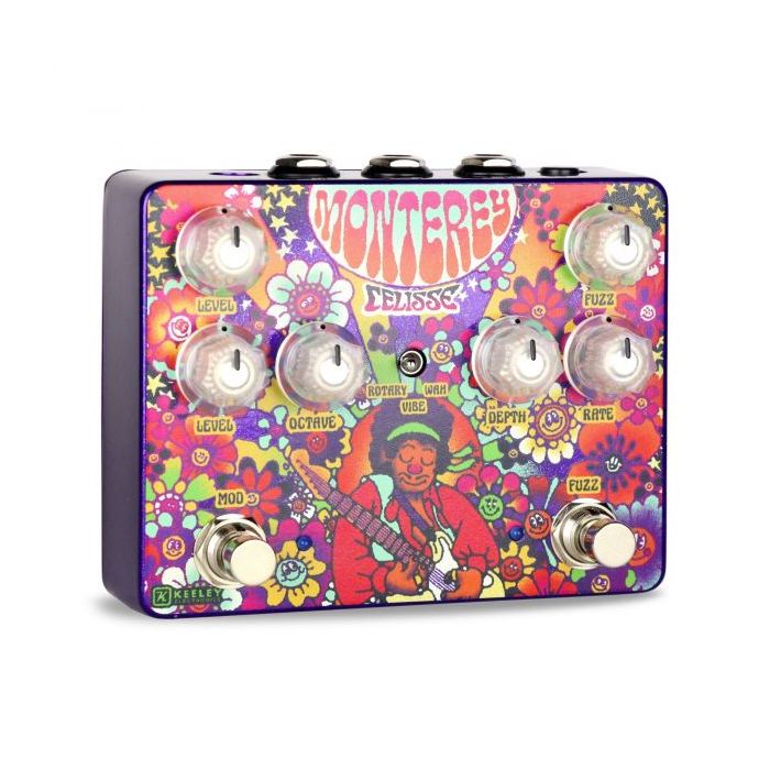 Overview of the Keeley Monterey Celisse Artist Edition Rotary Fuzz Vibe