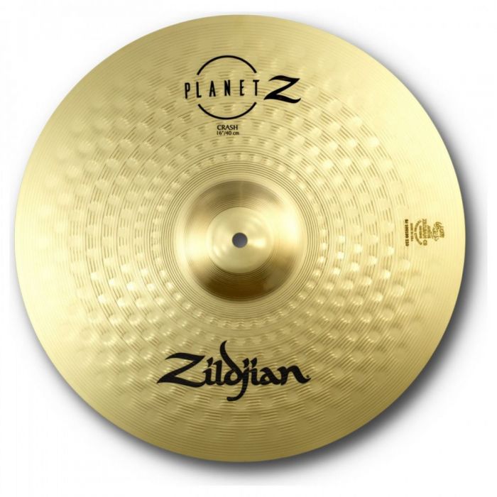 Overhead view of the Zildjian 16in Planet Z Crash Cymbal