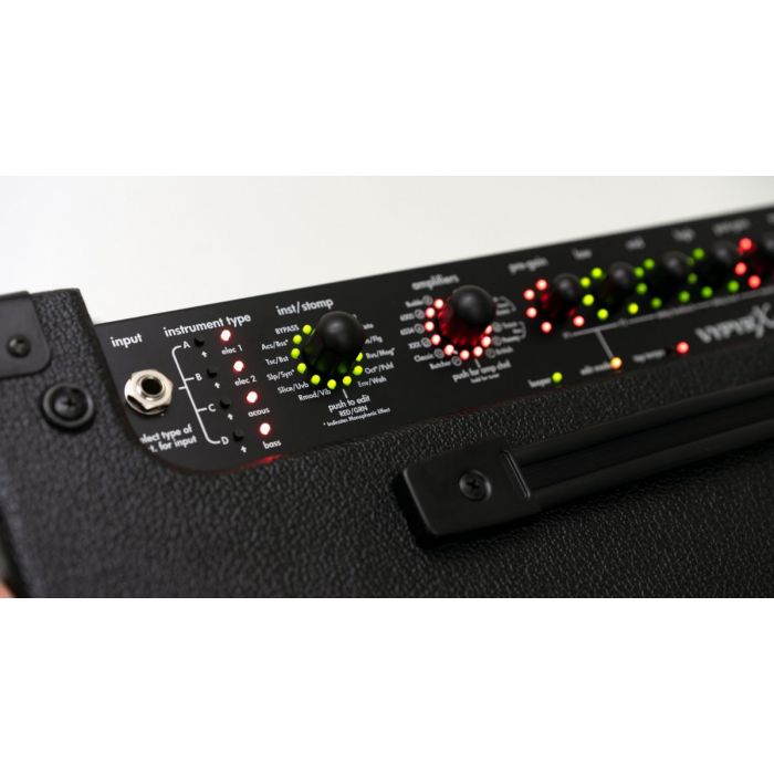 View of Peavey Vypyr X1 Instrument Amplifier Controls