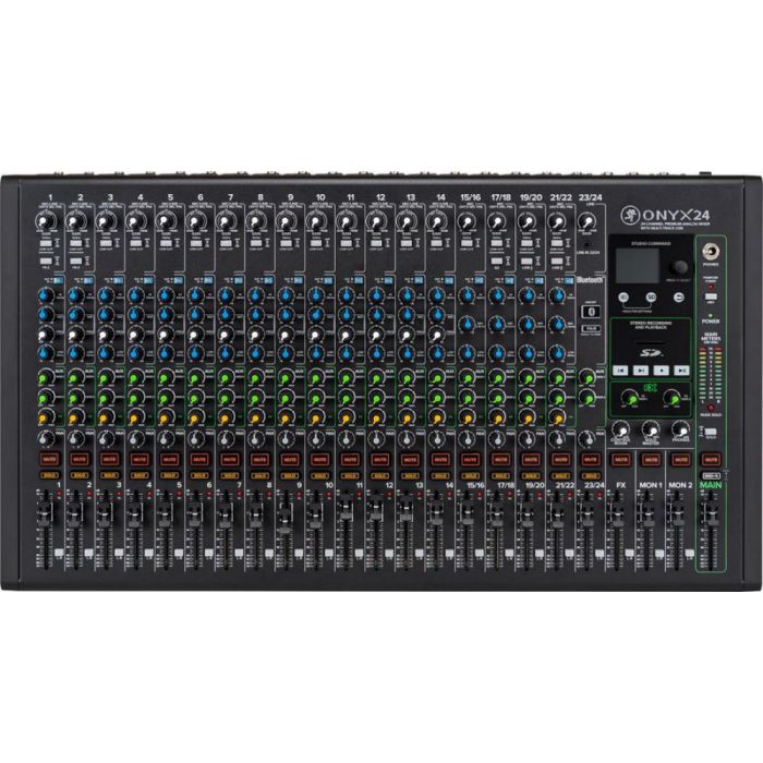 Mackie ONYX 24 24-Channel Analogue Mixer with Multi-Track USB Top View