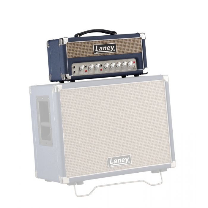 Laney Lionheart L5-Studio 5W Tube Amplifier Head On Amp Cabinet