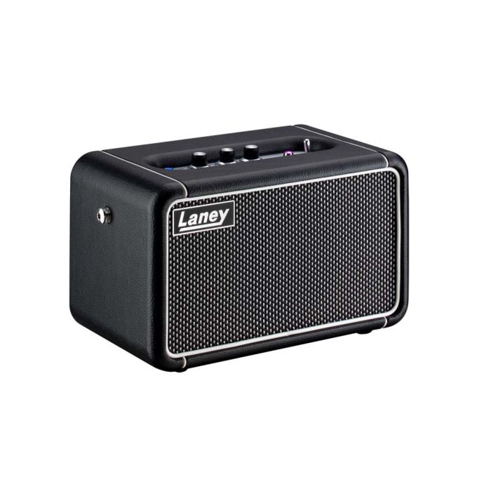 Angled view of the Laney F67 Supergroup Portable Bluetooth Speaker