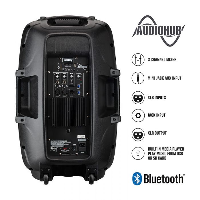 Laney AH115-G2 AudioHub Venue 800W 2-Way Active PA Speaker Back