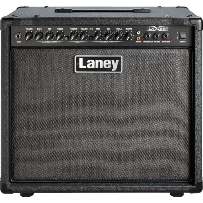 Laney LX65R 65W 1x12 Guitar Combo Amplifier, Black Front