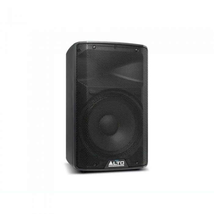 Angled view of the Alto Professional TX310 350W 10 Inch 2-Way Active PA Speaker 