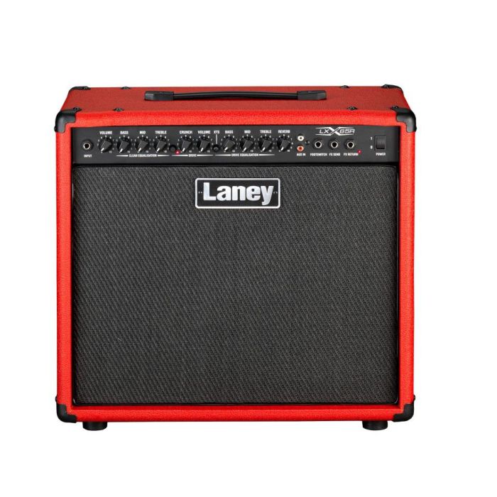 Laney LX65R-RED 65W 1x12 Guitar Combo Amplifier, Red Front