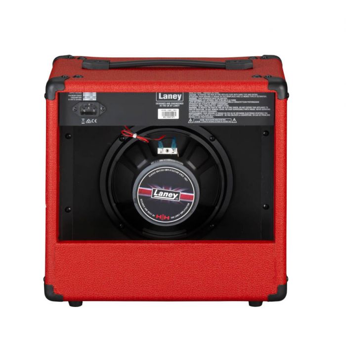 Back view of the Laney LX Series LX20R-RED Guitar Combo Amp