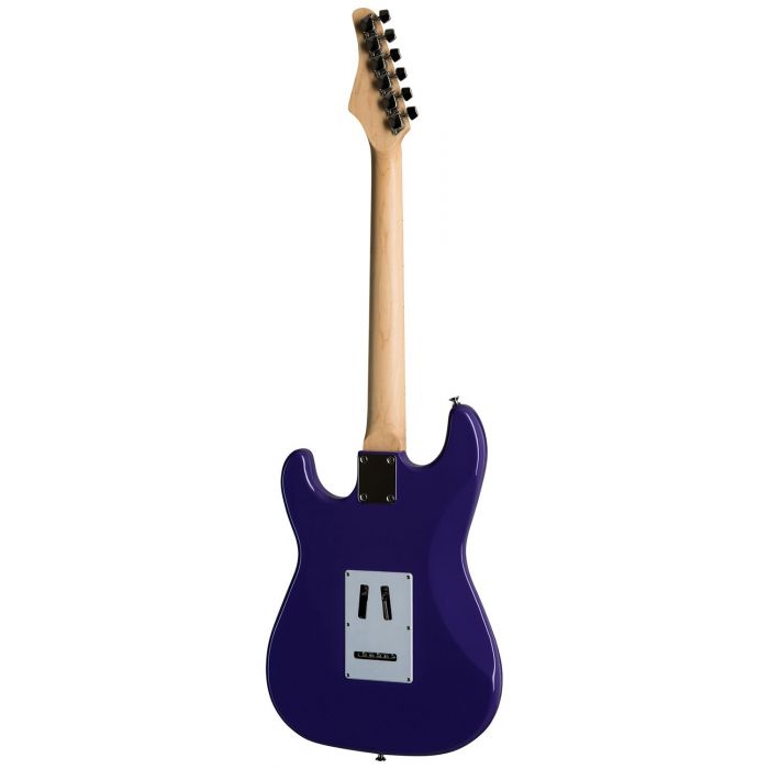 Full rear view of a Kramer Focus VT-211S Electric Guitar, Purple