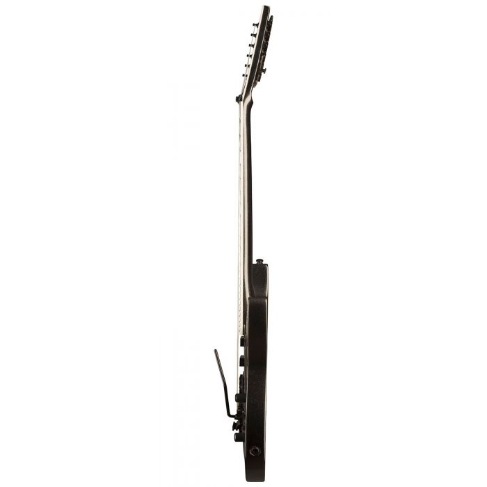 Side-on view of a Kramer SM-1 Electric Guitar, Maximum Steel Black