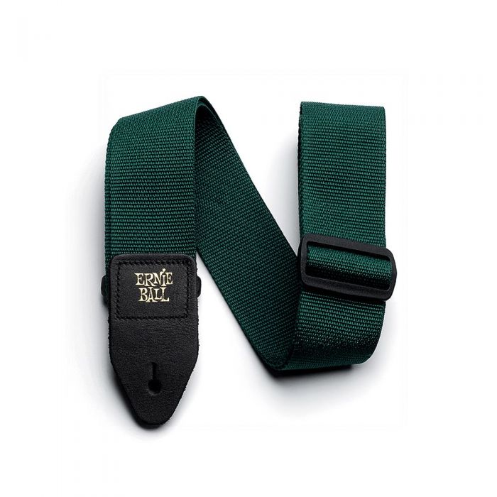 Ernie Ball Polypro Strap Forest Green Front View