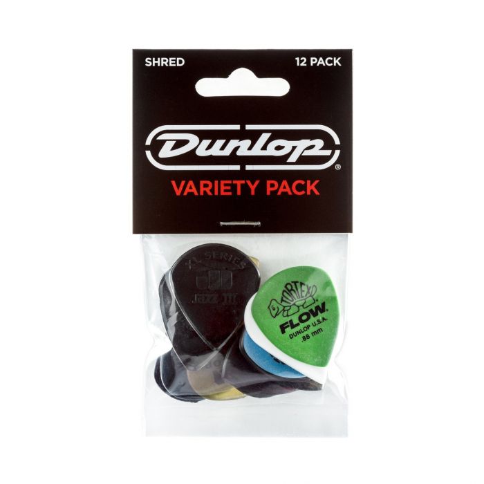 Dunlop Picks Variety Shred Pack 12 Front