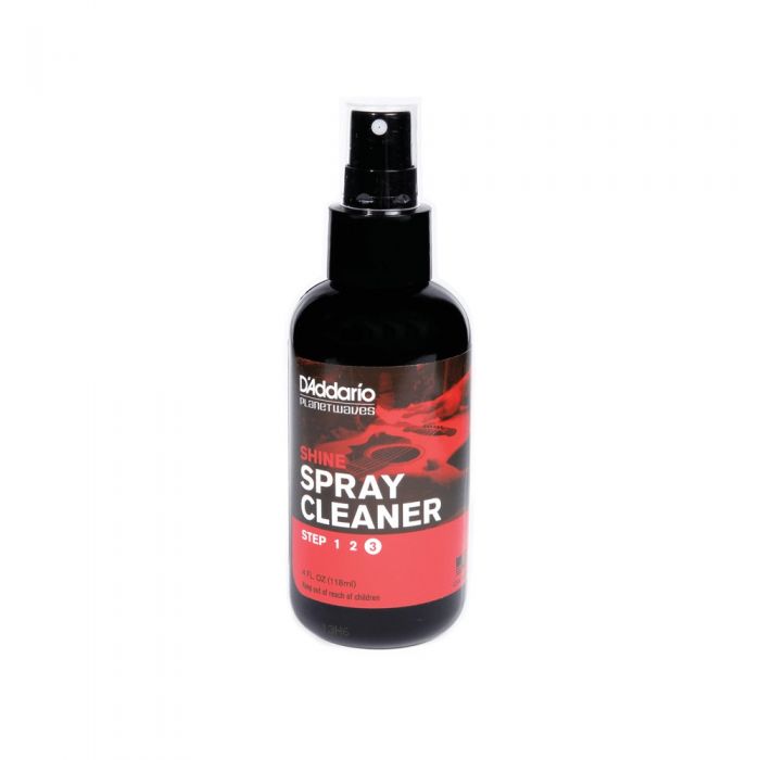 D'Addario Shine Spray Cleaner Instant Polish, 4oz 