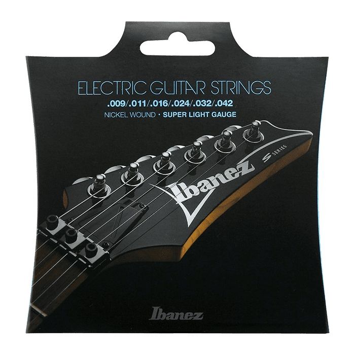 Ibanez Electric Guitar Strings, Super Light Gauge, .009-.042