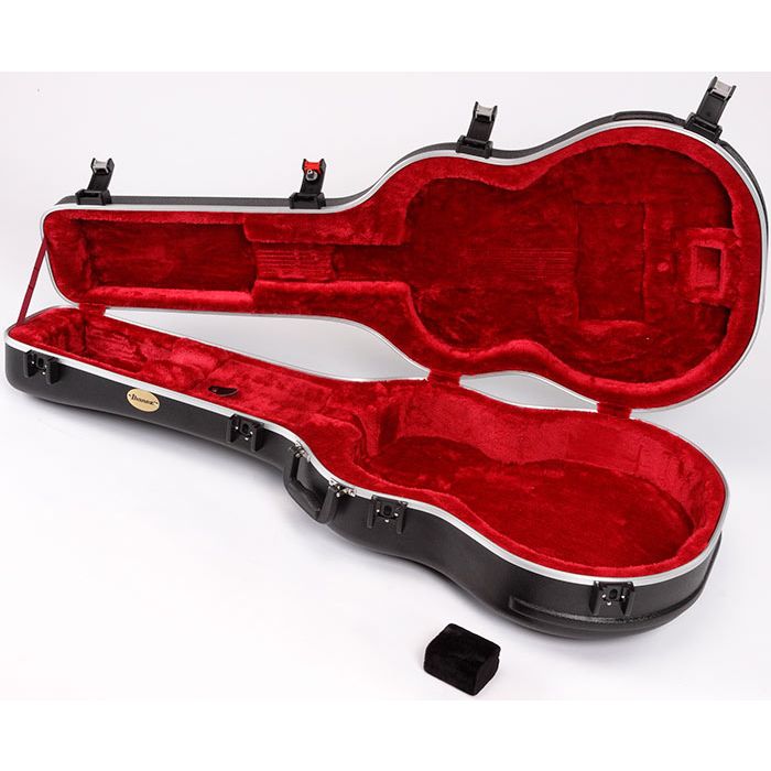Ibanez MF300C Hollow-Body Guitar Hardcase, Black Open