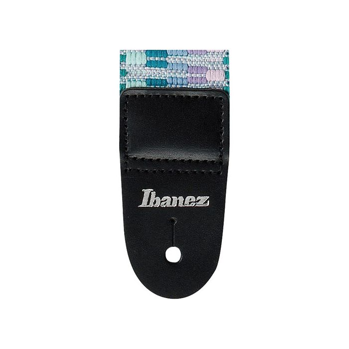Ibanez Braided Instrument Strap, Blue End