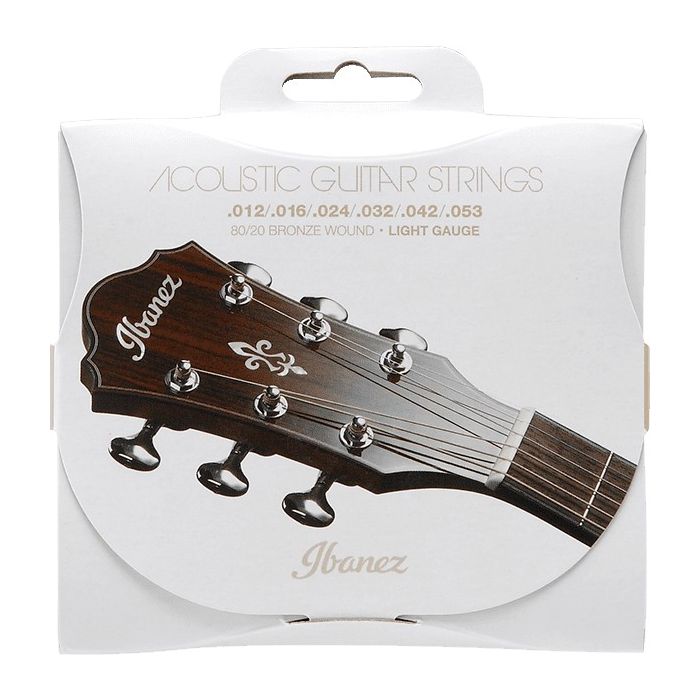 Ibanez Light Gauge Acoustic Guitar Strings, .012-.053
