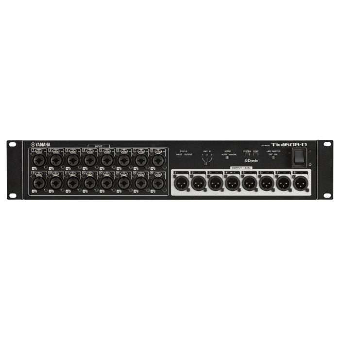Overview of the Yamaha TIO 1608-D Dante Equipped I/O Rack