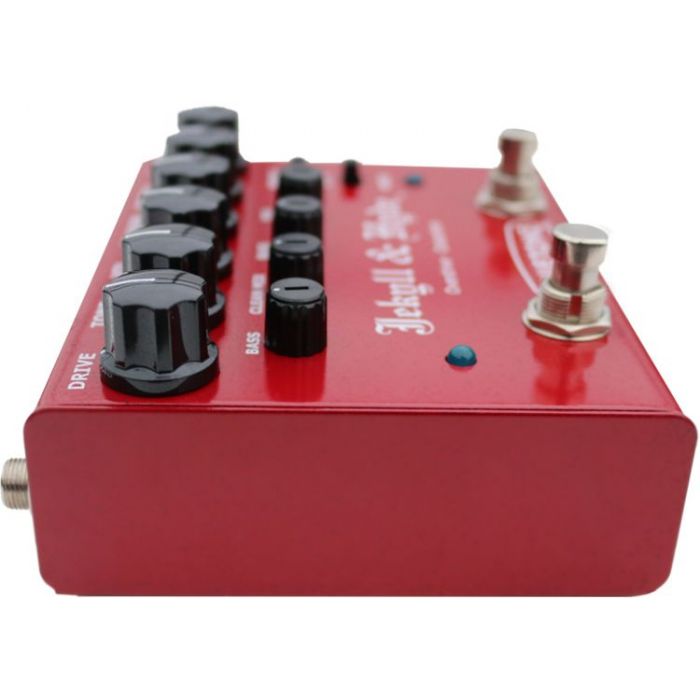 Truetone TT-V3JH V3 Jekyll and Hyde Overdrive Distortion Pedal side-on view