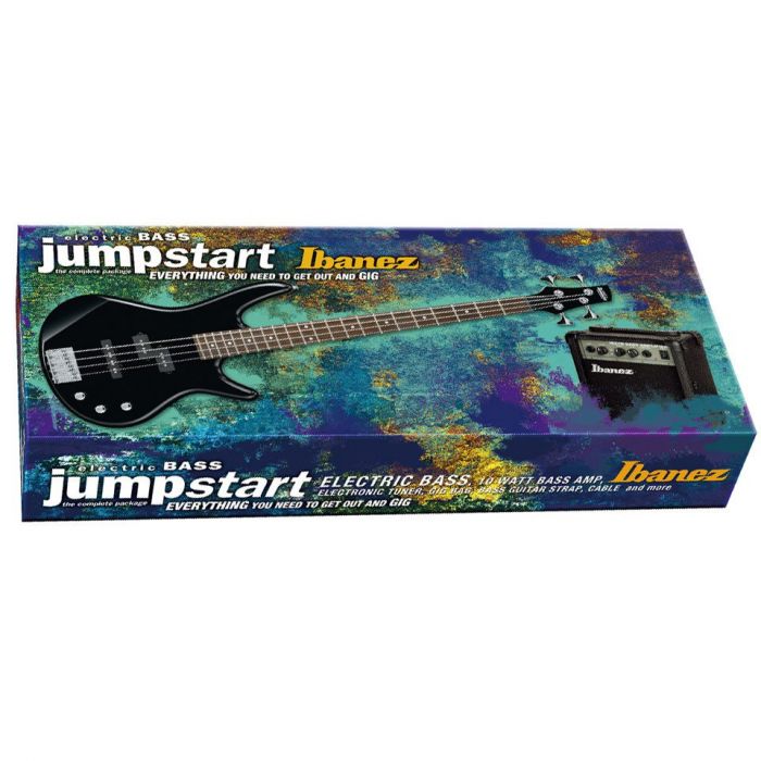 Ibanez IJSR190E Jumpstart Bass Guitar Pack in Black  Packaging