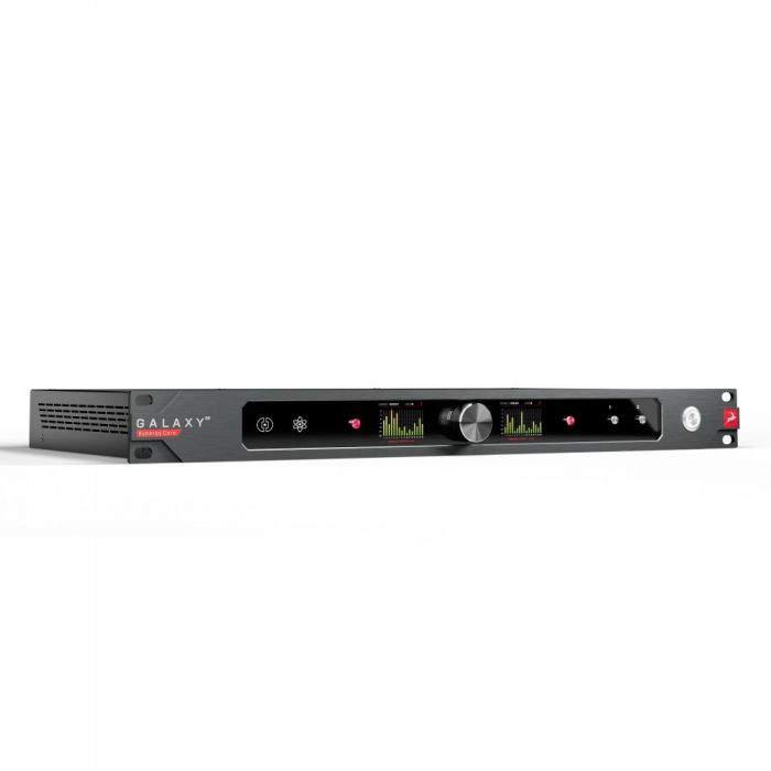 Angled view of the Antelope Audio Galaxy 32 Synergy Core Rackmount 32-Channel Audio Interface