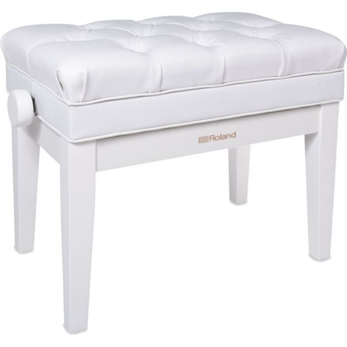 Overview of the Roland RPB-500PW Piano Bench Polished White