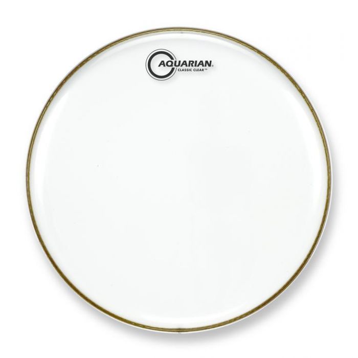 Front View of Aquarian 10" Classic Clear Drumhead