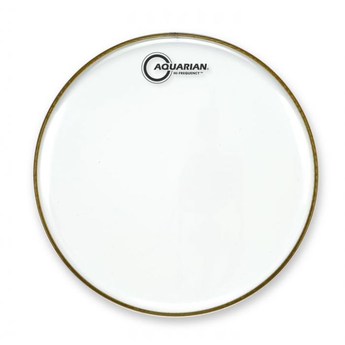 Front View of Aquarian 12" Hi-Frequency Clear Drumhead