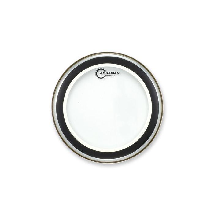 Front View of Aquarian 12" Studio-X Clear Drumhead