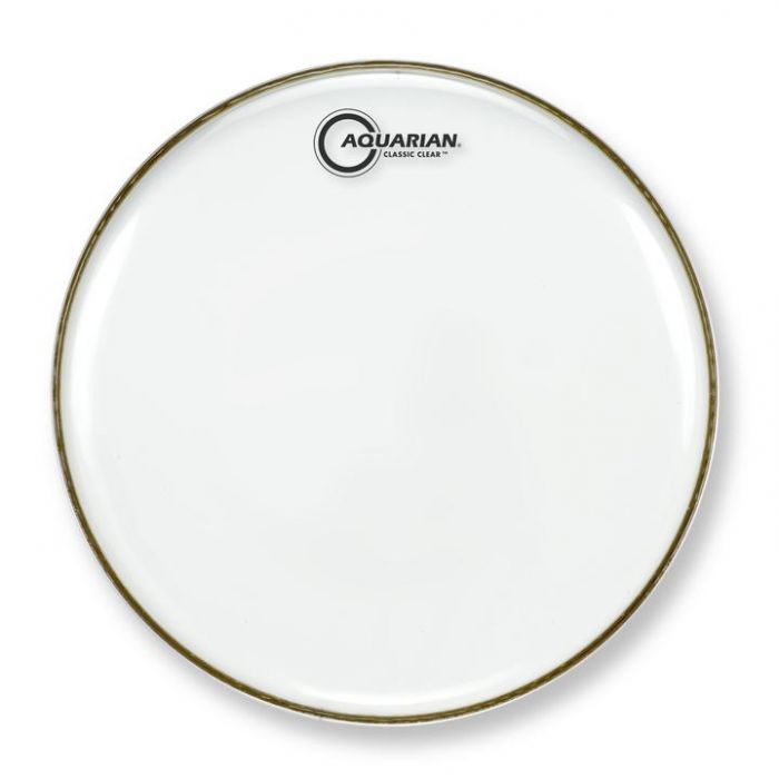 Front View of Aquarian 13" Classic Clear Snare Resonant Drumhead