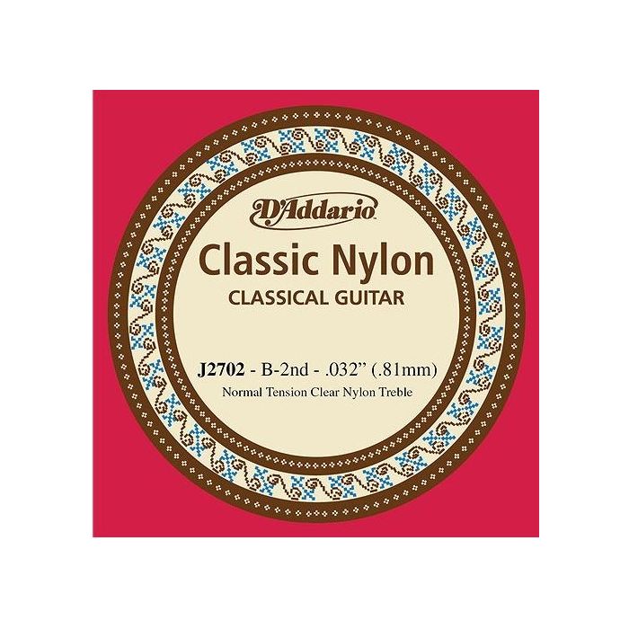Overview of the D'Addario J2702 Nylon Classical Single String Second String