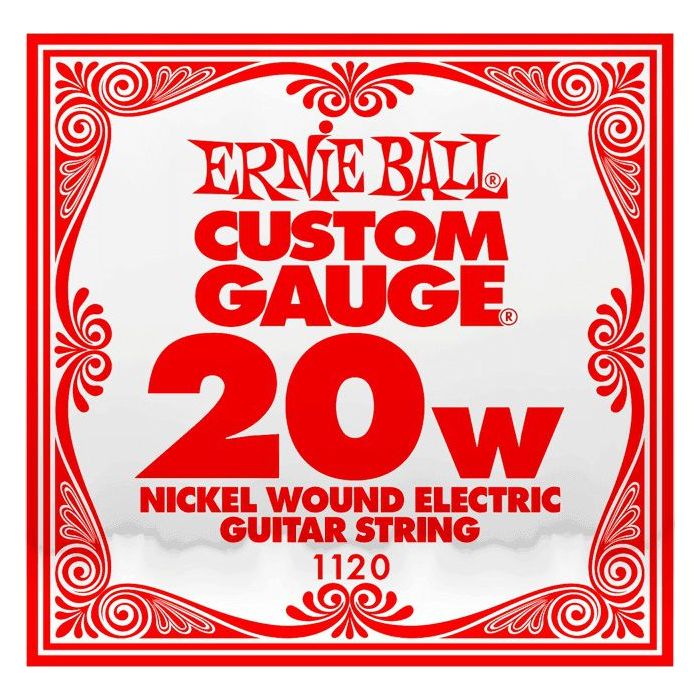 Front View of Ernie Ball 1120 .020 Nickel Wound Single String