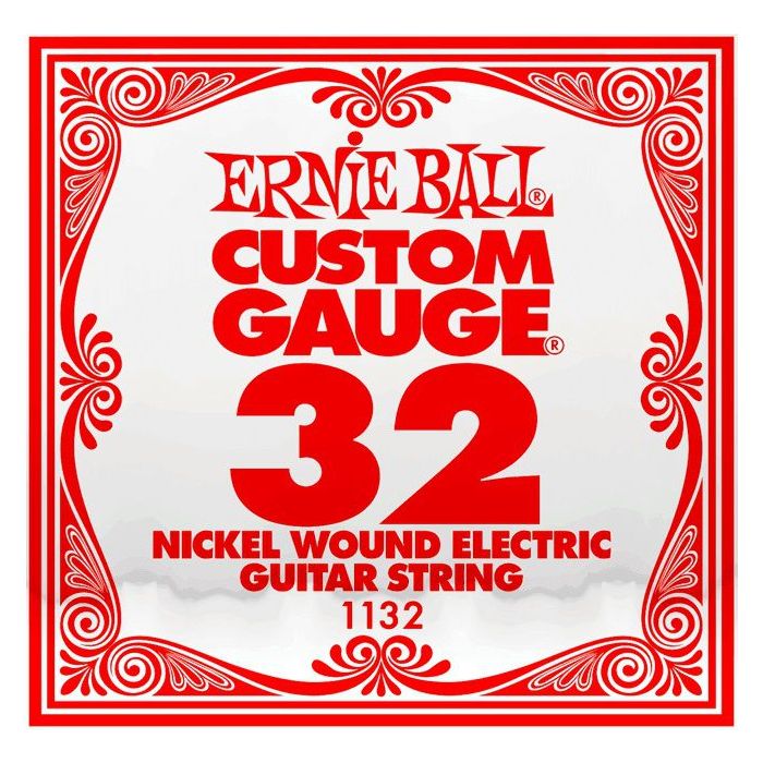 Front View of Ernie Ball 1132 .032 Nickel Wound Single String