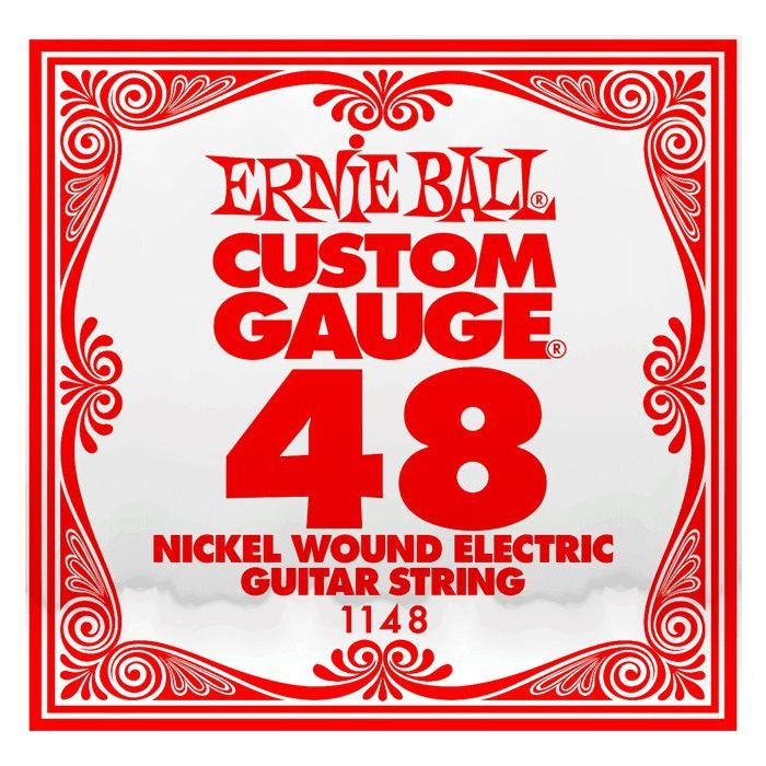 Front View of Ernie Ball 1148 .048 Nickel Wound Single String