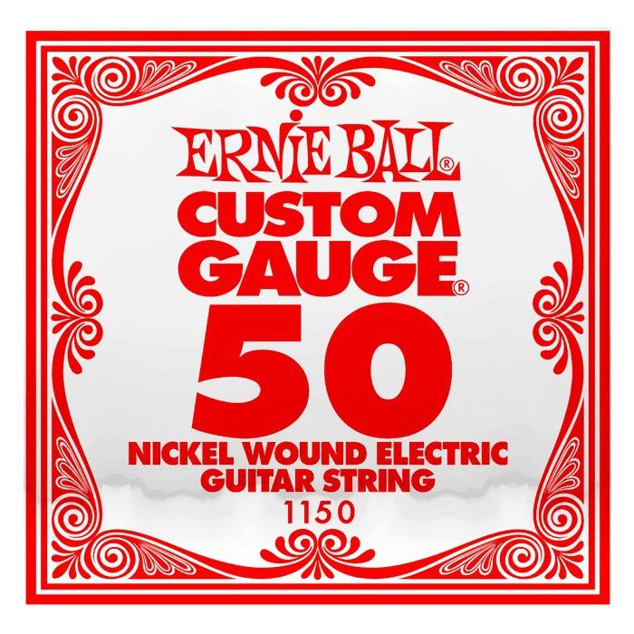 Front View of Ernie Ball 1150 .050 Nickel Wound Single String