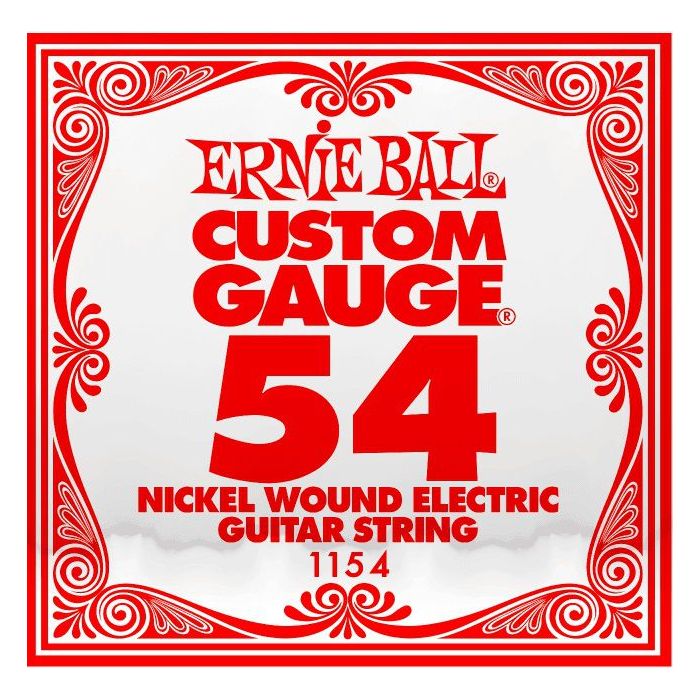 Front View of Ernie Ball 1154 .054 Nickel Wound Single String