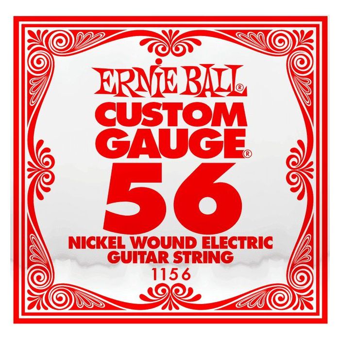 Front View of Ernie Ball 1156 .056 Nickel Wound Single String