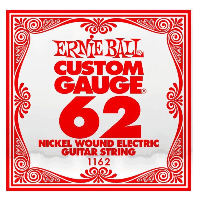 Front View of Ernie Ball 1162 .062 Nickel Wound Single String