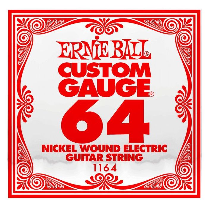 Front View of Ernie Ball 1164 .064 Nickel Wound Single String