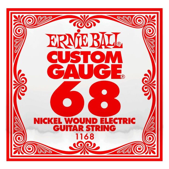 Front View of Ernie Ball 1168 .068 Nickel Wound Single String