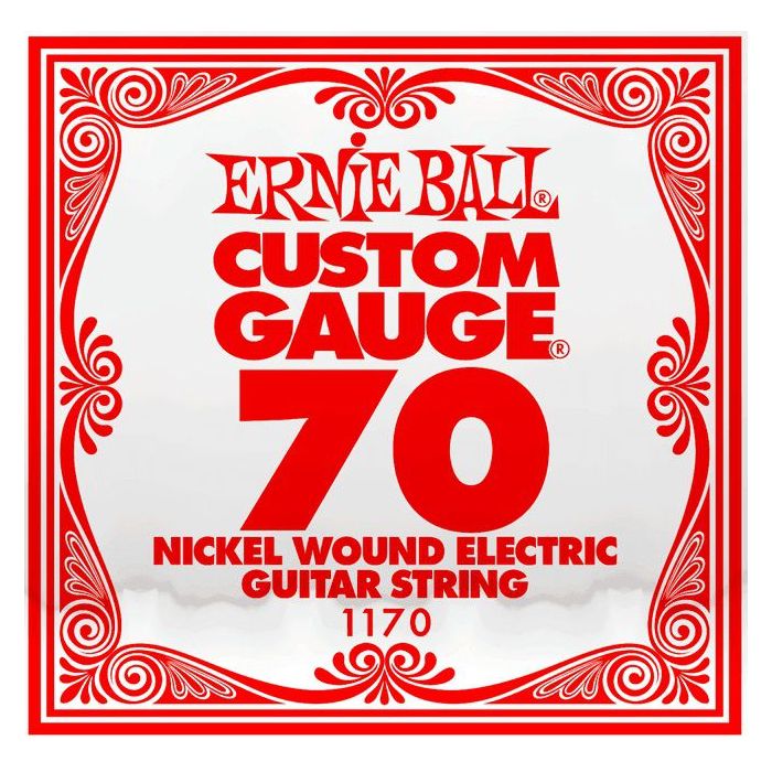 Front View of Ernie Ball 1170 .070 Nickel Wound Single String