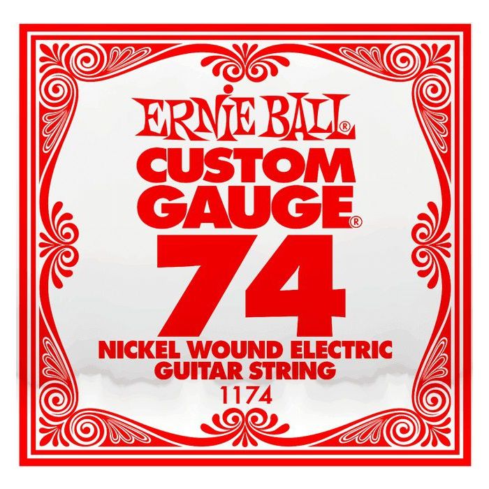 Front View of Ernie Ball 1174 .074 Nickel Wound Single String