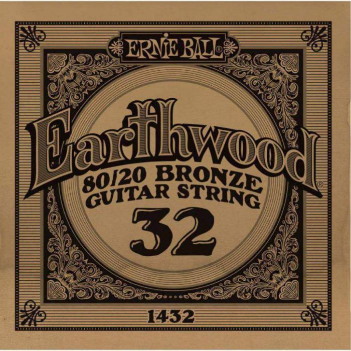 Front View of Ernie Ball 1432 .032 Earthwood Acoustic 80/20 Bronze