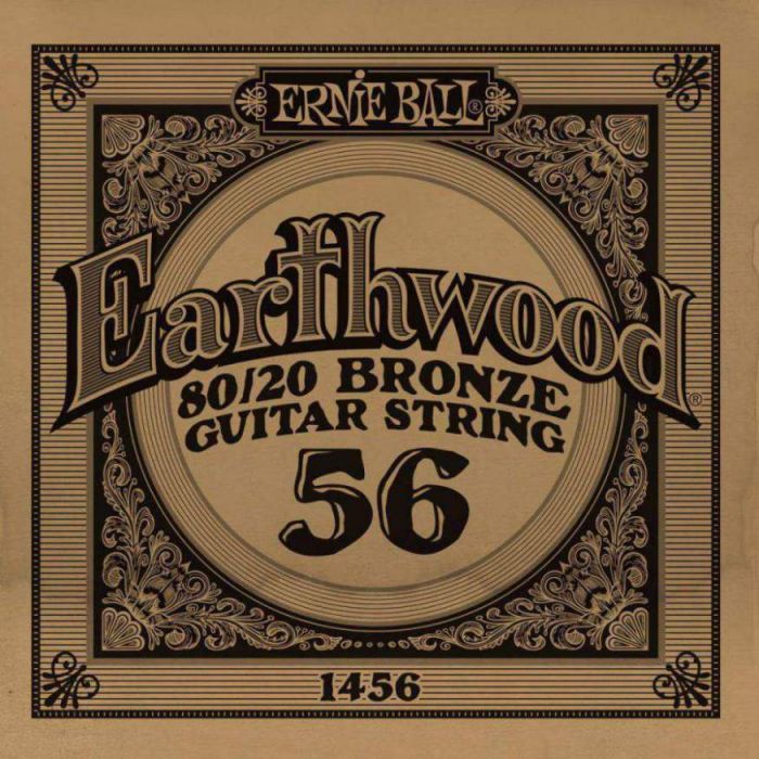 Front View of Ernie Ball 1456 .056 Earthwood Acoustic 80/20 Bronze
