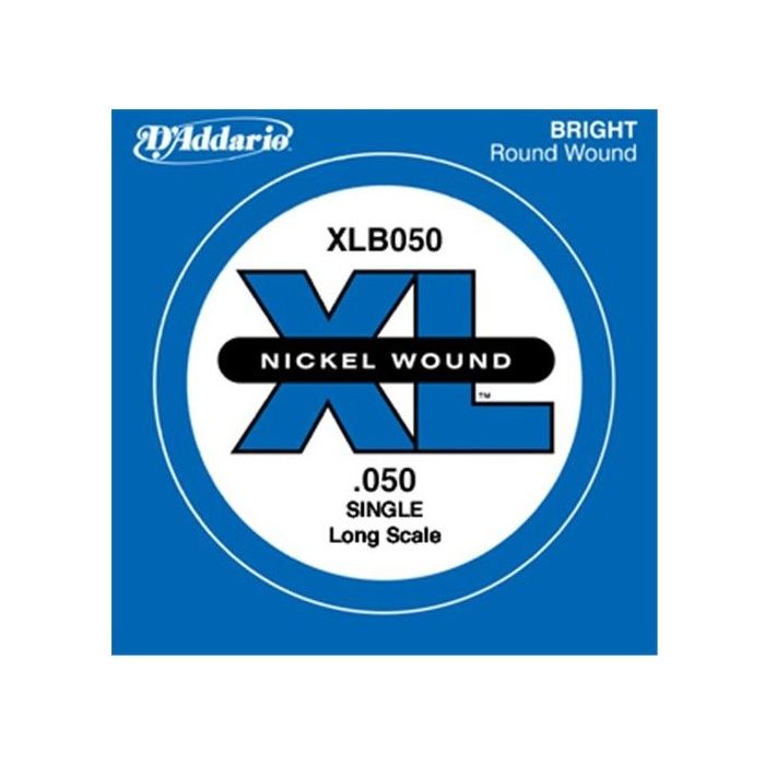 Overview of the D'Addario XLB050 Nickel Wound XL Bass Single String .050 Long Scale