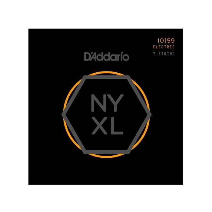 Overview of the D'Addario NYXL Nickel Wound 7-String 10-59 Electric Guitar Strings, Light Regular